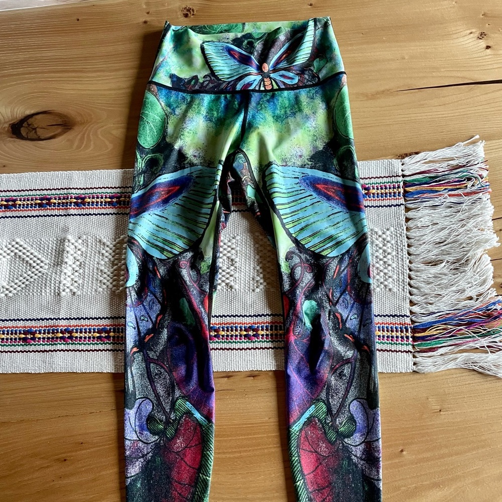 Yoga Democracy Butterfly Leggings